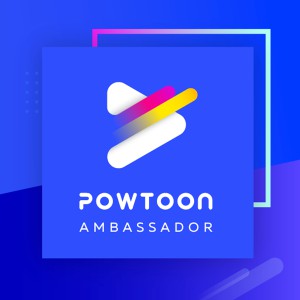 Powtoon Ambassador badge